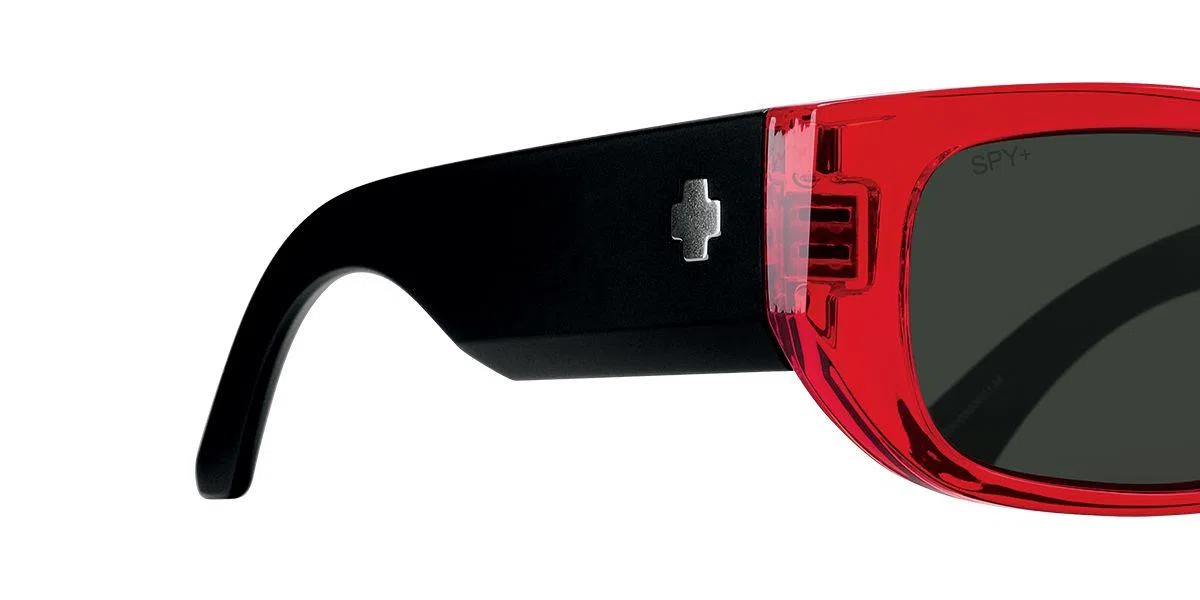 SpyOptic 670000 Sunglasses - Translucent Red Matte Black